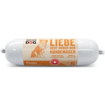 NaturaDog Wurst Huhn Mit Gemüse Brocken 25x200 G 3 NaturaDog Wurst Huhn Mit Gemüse Brocken 25x200 G