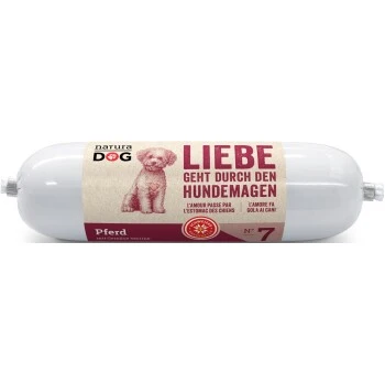 NaturaDog Wurst Pferd Mit Gemüse 7x850 G 3 NaturaDog Wurst Pferd Mit Gemüse 7x850 G