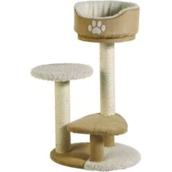 Josty Kratzbaum Birma Mit Plüschbett Beige