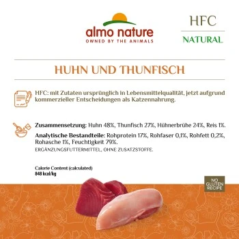 Almo Nature HFC Natural Huhn & Thunfisch 48x70 G 4 Almo Nature HFC Natural Huhn & Thunfisch 48x70 G – Bild 2